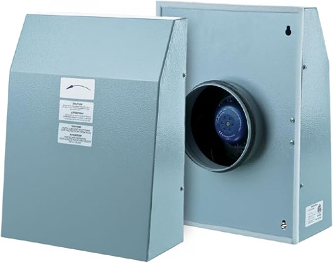 VENTS-US VCN 150 - Wall Mounted Outdoor Exhaust Ventilation Fan Compatible with 6 Inch Diameter Duct - 302 CFM