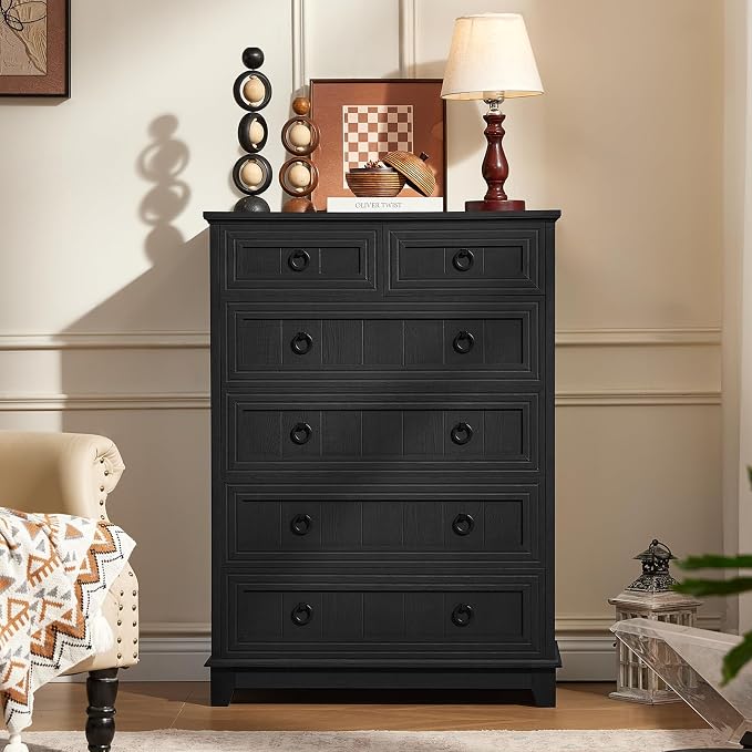 Joaxswe Farmhouse 6 Drawer Dresser - Image 10