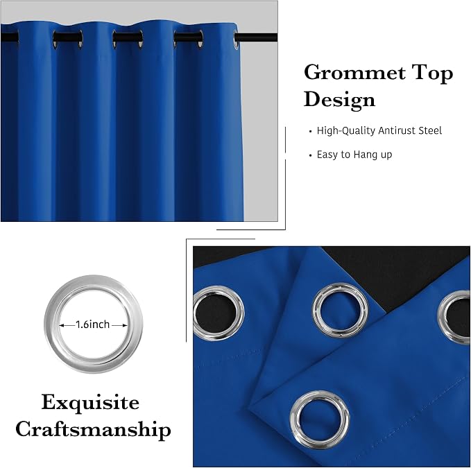 RYB HOME 100% Blackout Curtains - Image 2