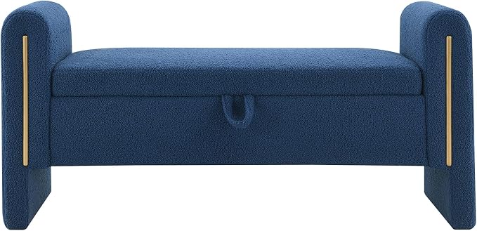 Modern Teddy Fabric Bed End Bench - Image 3