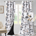 H.VERSAILTEX 100% Blackout Curtains 108 inch Length 2 Panels Set Cattleya by HVERSAILTEX
