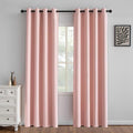 IGEMAEVE Blackout Curtains for Bedroom Grommets Gossamer Pink 52" W x 84" L | by IGEMAEVE