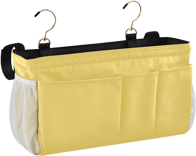 DOMIKING Lemon Yellow Bedside Caddy by DOMIKING