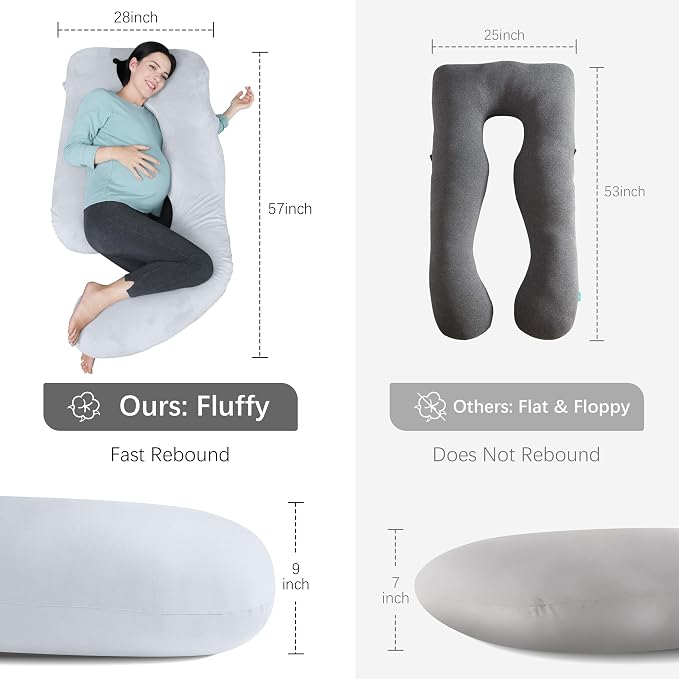 MOON PARK Pregnancy Pillows for Sleeping - Image 7