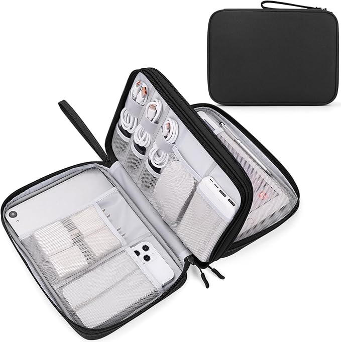 FYY Electronic Organizer, Travel Tech Pouch Bag, Extra Large, Waterproof by FYY