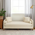 75.2" Oversized Chaise Lounge, Chenille End of Bed Bench by Aortzio