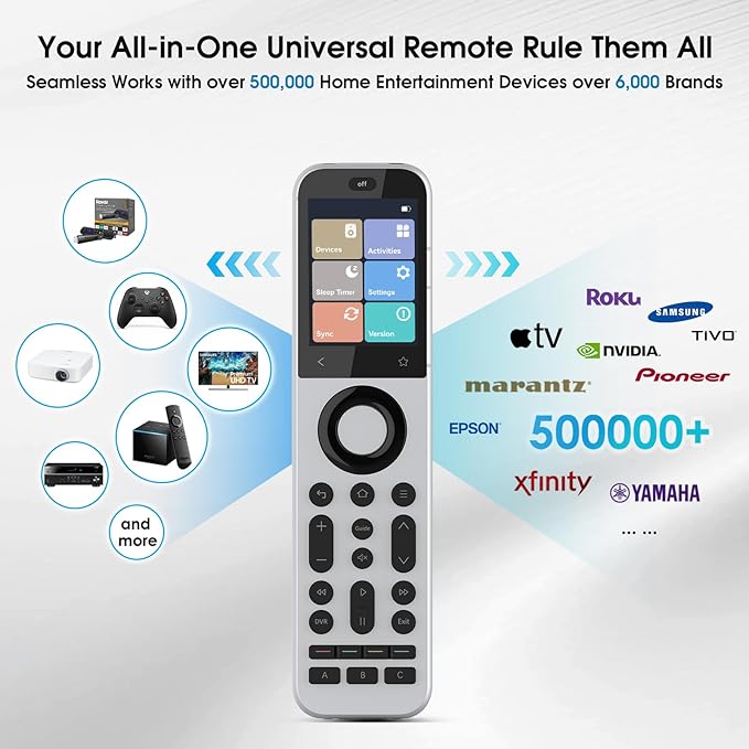 SofaBaton X2 Universal Remote Control with Touchscreen, Powerful Hub, One-Touch Activities, Custom APP, Compatible with IR/Bluetooth/RF/WiFi Devices, Works with Alexa&Google Assistant&Home Assistant