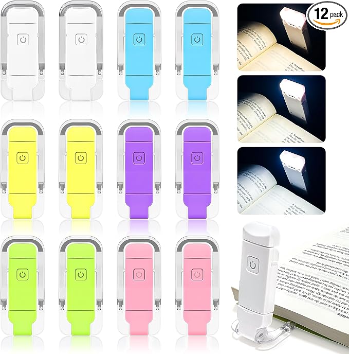 12 Pack Reading Light, Rechargeable Book Light by Unknown