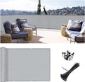 3'x16' Grey Balcony Privacy Screen Fence Windscreen 90% UV Block | 90% privacy by SUNLAX