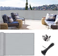 3'x10' Grey Balcony Privacy Screen Fence Windscreen 90% UV Block | 90% privacy by SUNLAX