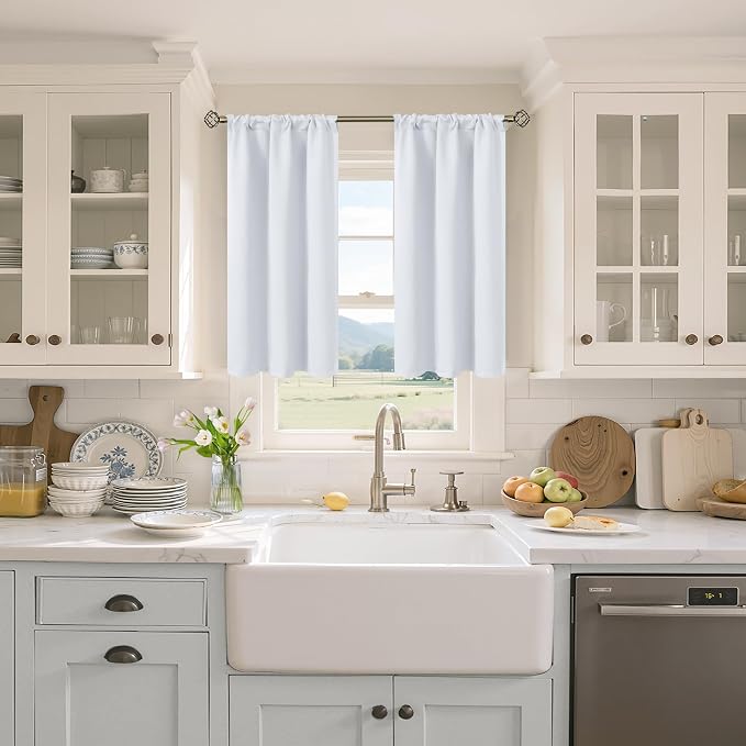 BGment Room Darkening Curtains 40 Inches Length - Image 2
