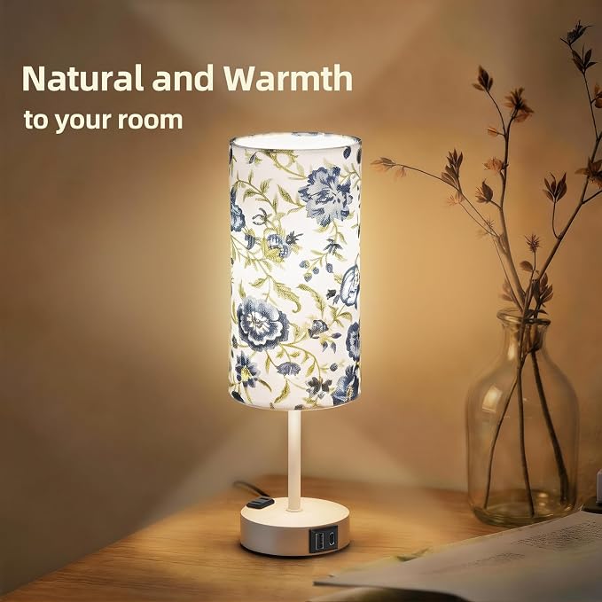 Table Lamp for Nightstand, High-Sensitivity Touch, 3-Level Dimmable Bedside Lamp - Image 7