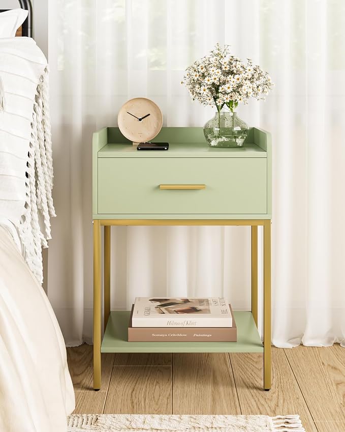 Nightstand, Modern Bedside Table Night Stand - Image 5
