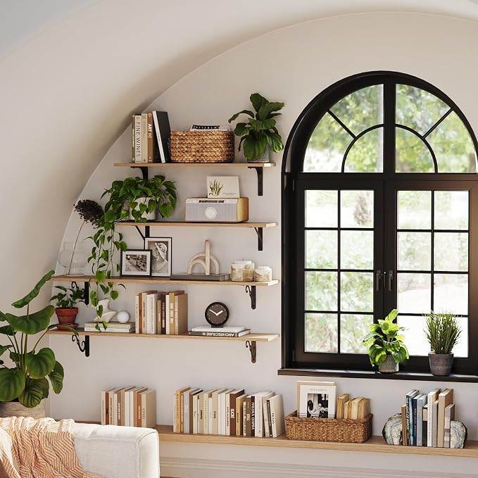 Long Wall Shelves, 31.5" Wall Mounted Shelves - Image 8