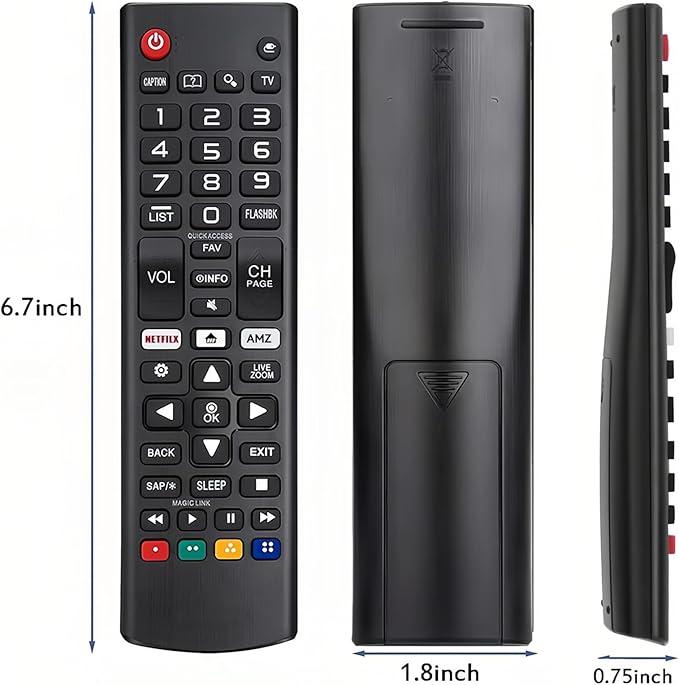 (Pack of 3) Replacement for LG TV Remote Control, Compatible with All LG Smart TVs Remote, for AKB75095307 AKB75375604 AKB74915305 AK75675304 AKB76040302 AKB76037601 AKB75675313