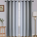 SimpleHome Ombre Grey to Grey White Curtains by SimpleHome