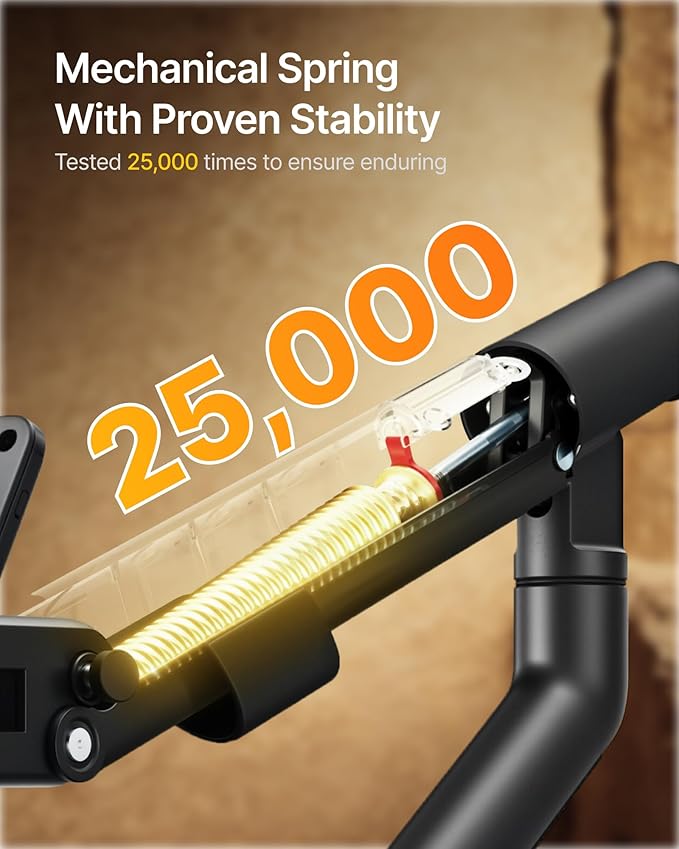 monTEK Single Monitor Arm for 17-40 Inch Screens, Up to 24.25lbs, Heavy Duty Monitor Mount with VESA Mount, Full Motion Adjustment Monitor Stand C-Clamp/Grommet Base, MA1010BK