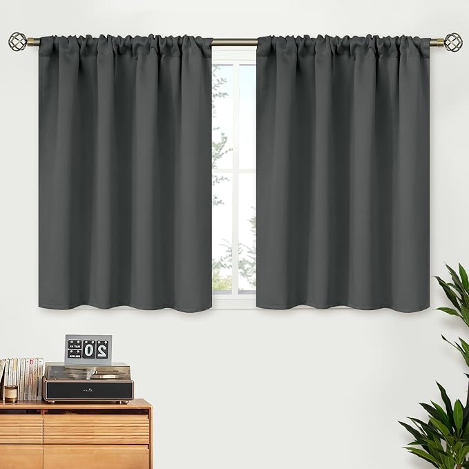 BGment Small Blackout Curtains 30 Inches Long by BGment