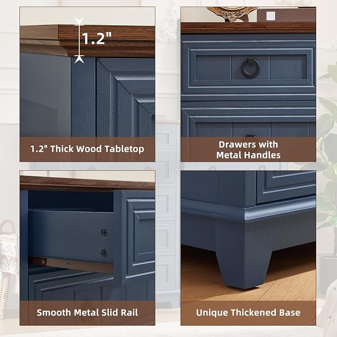 Joaxswe Farmhouse 6 Drawer Dresser - Image 6