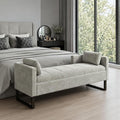 64" King Size End of Bed Storage Bench by Aortzio