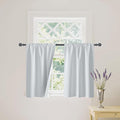 RYB HOME Short White 100% Blackout Curtains by RYBHOME