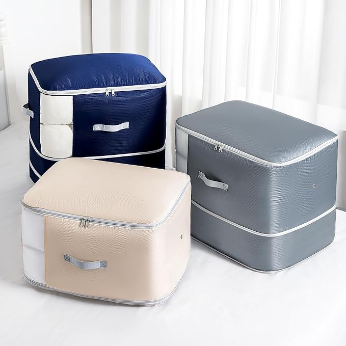 Comforter Storage Bag -Large Capacity Blanket Storage Bags 3-Layer Ultra Space - Image 7