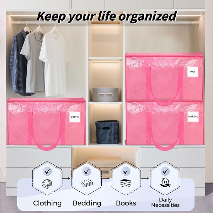 16 Pack Extra Large Clothes Storage Bins - Image 7