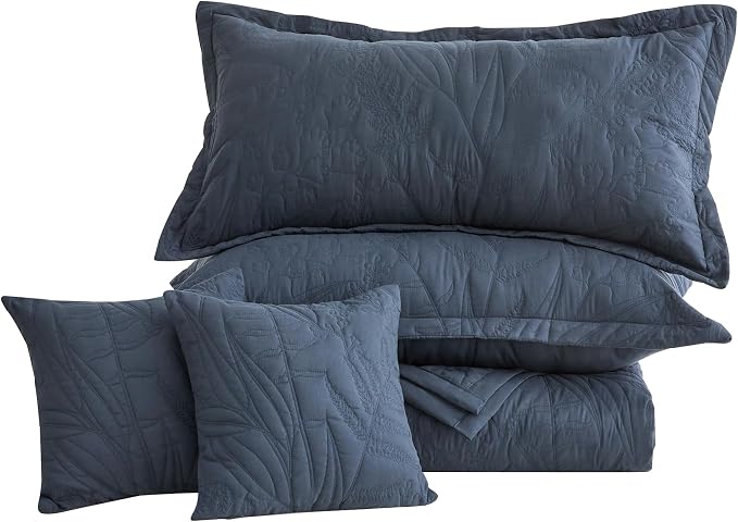 HZ & HY Oversized King Bedspreads 128x120, 5-Piece Quilt Set, Lightweight - Image 9