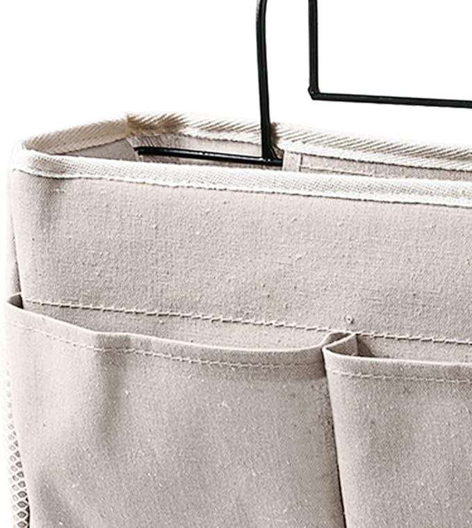 F&Y Cotton Linen Bedside Hanging Organizers, Storage Pocket Basket - Image 6