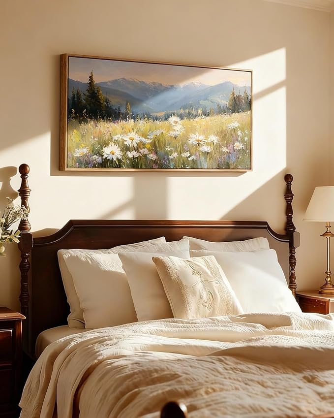 InSimSea Extra Large Framed Vintage Wall Art, Living Room Country Farmhouse - Image 2