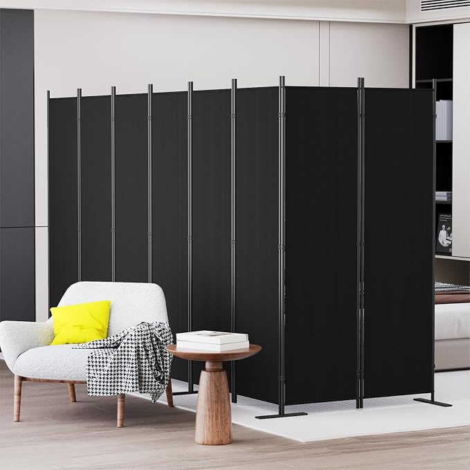 C-Hopetree 8 Panels Room Divider, 6 Ft Tall Indoor Folding Privacy Screen - Image 5