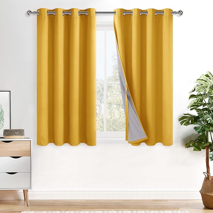 XWZO 100% Blackout Curtains 54 Inches Long by XWZO