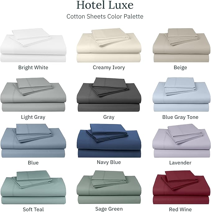 California Design Den Cal King Cotton Sheets - Luxury 800 Thread Count, 100% Cotton Sateen Bedding - Deep Pocket California King Sheet Set - Lavender