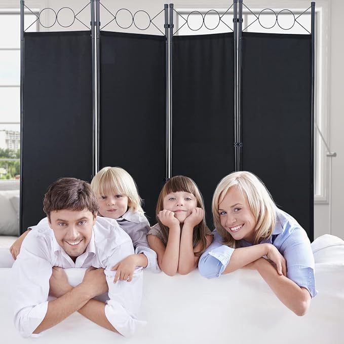 Dopinmin Room Divider & Folding Privacy Screens, Wall Divider - Image 4