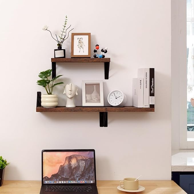 BAYKA Wall Shelves for Bedroom Decor, Floating Shelves for Wall, Display - Image 5