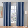 PONY DANCE Blackout 80 inch Length Curtains 2 Panels Set, Thermal Insulated by PONYDANCE