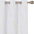 Deconovo Curtains for Living Room, Pattern Blackout Curtains 63 Inches Long | by Unknown