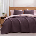 Queen Quilt-Lightweight Bedspreads Plum Queen Size Quilt Bedding Set | Soft by WRENSONGE