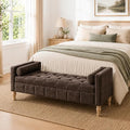 Aoiy & Wifon 64.57" W End of Bed Bench King Size, Upholstered Large Storage by AoiyWifon