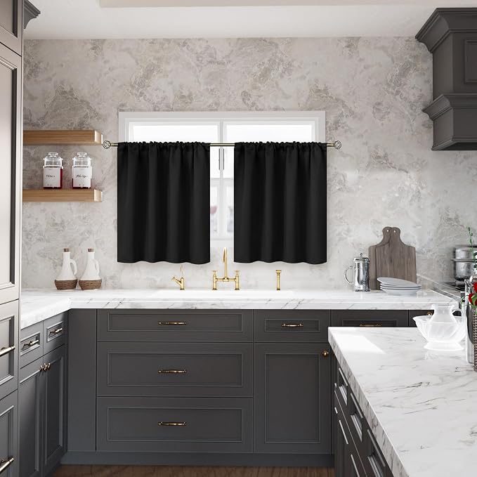 BGment Small Black Curtains 34x30 Inch - Image 4