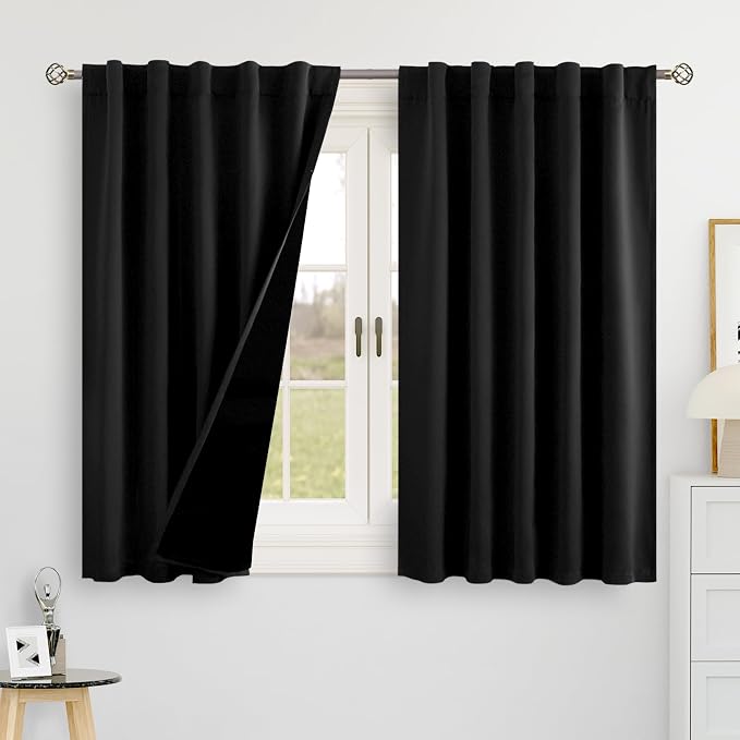 BGment 100% Blackout Curtains 40 Inch Length by BGment
