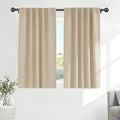 PONY DANCE 75% Light Blocking Curtains 48 inch Long by PONYDANCE
