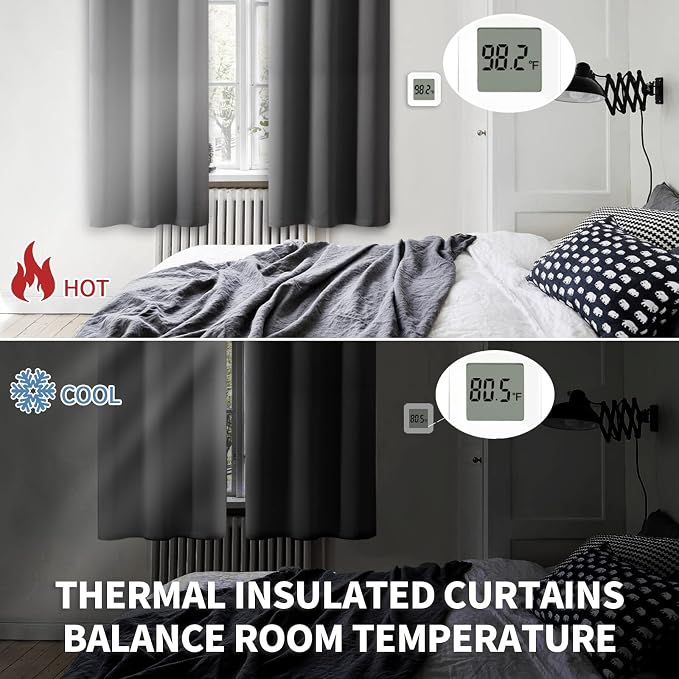 BGment 54 Inch Length Blackout Curtains - Image 3