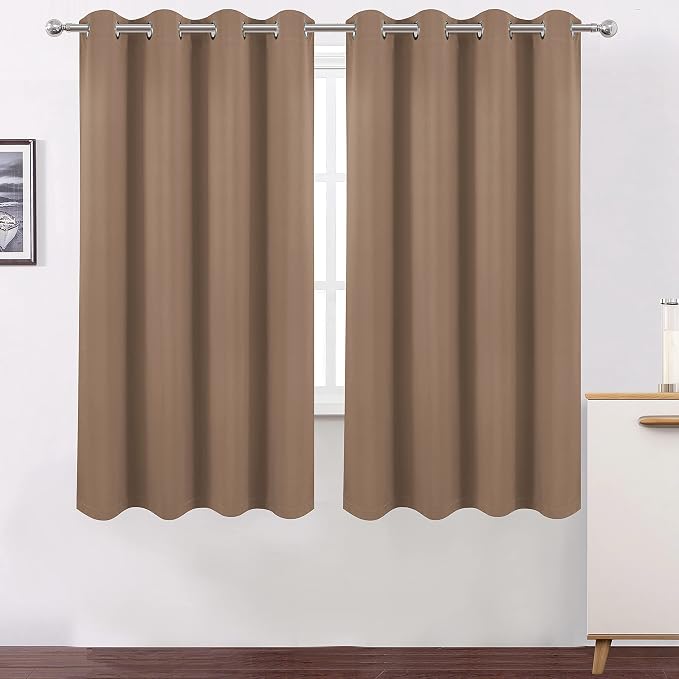 100% Blackout Cappuccino Curtains - Image 2