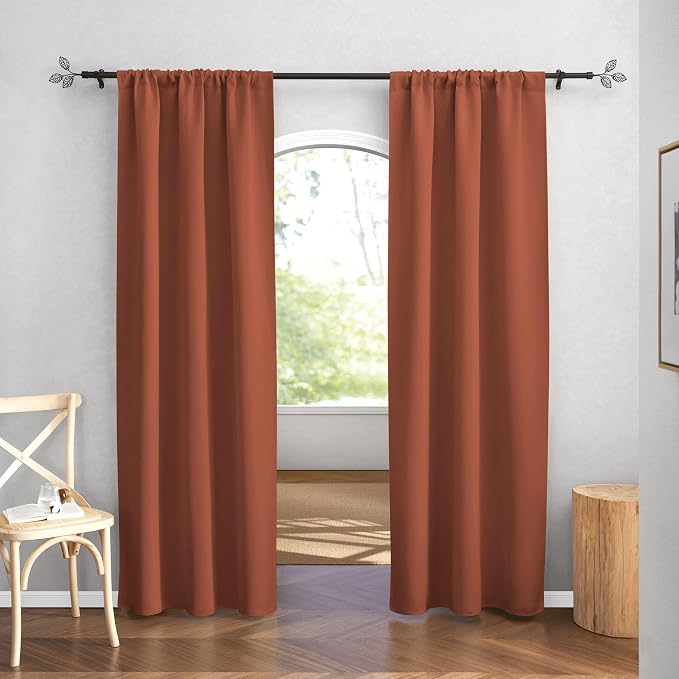 RYB HOME Blackout Curtains for Bedroom Living Dining Room 84 inches Long | - Image 2