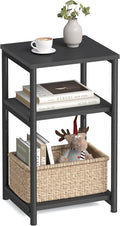 VASAGLE Side Table, Small End Table, Tall Nightstand, Steel Frame | by Unknown