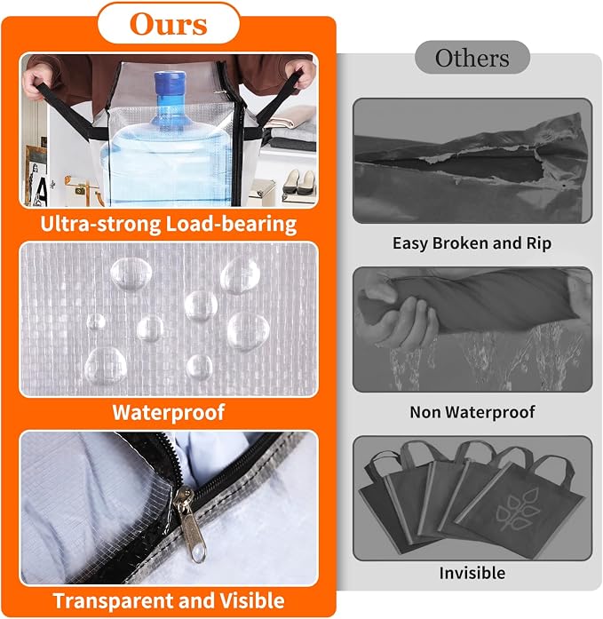 TasticTotes 4 Pack Clear Storage Bags - Image 5
