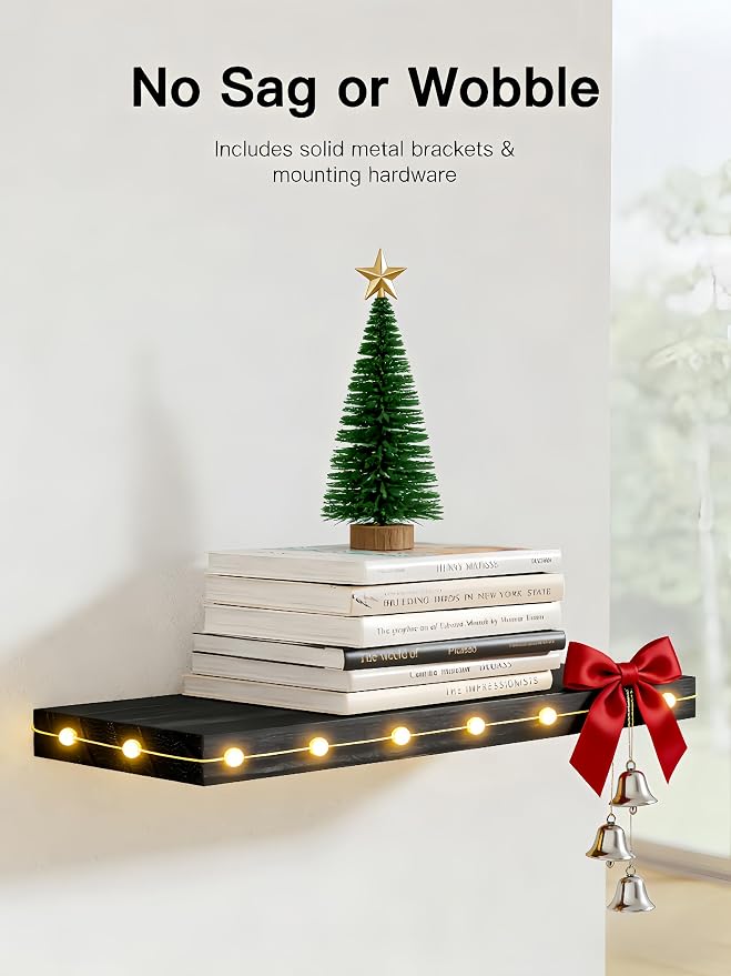 Amada Paulownia Wood Floating Shelves - Image 4