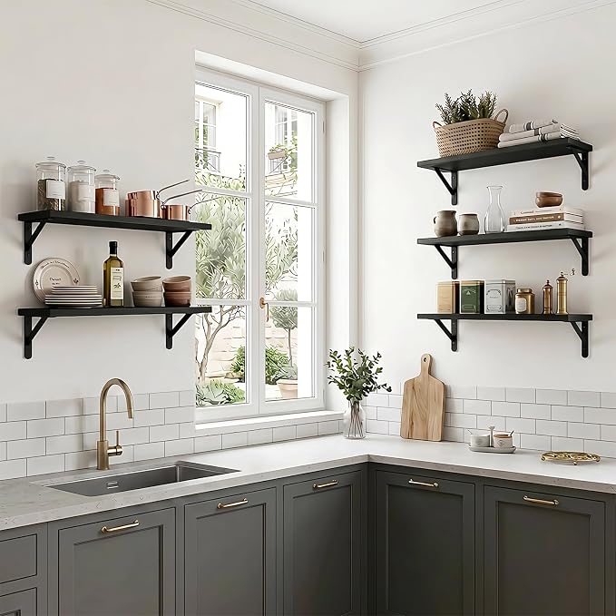 Fixwal Wall Floating Shelves for Home Decor | Wood Shelves, Natural Grain - Image 7