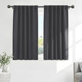 PONY DANCE Black Out Curtains 48 inch Long by PONYDANCE